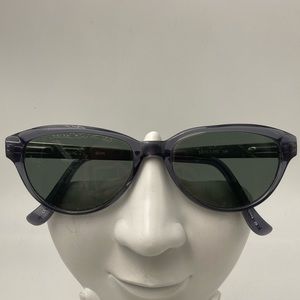 Kensie Glam Blue/Gray Oval/Cat-Eye Sunglasses